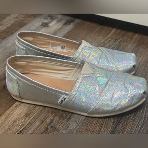 Toms holographic slip ins